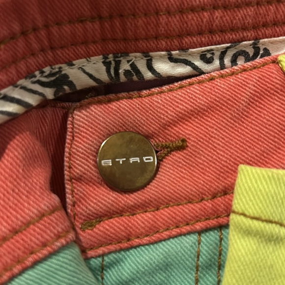 ETRO Boyfriend Multicolor Denim Jeans. NWT. 28 - Picture 11 of 12